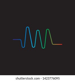 pulse ilustration logo vector icon template