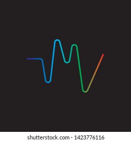 pulse ilustration logo vector icon template