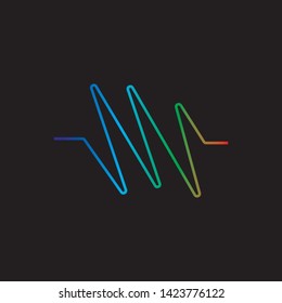 pulse ilustration logo vector icon template
