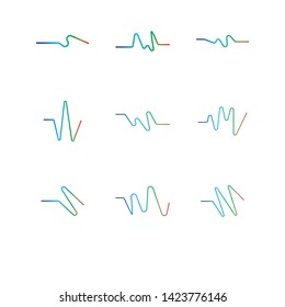pulse ilustration logo vector icon template