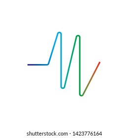 pulse ilustration logo vector icon template