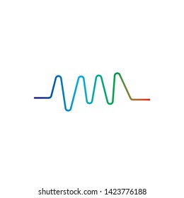 pulse ilustration logo vector icon template