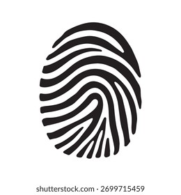 Pulse Line Fingerprint Design Showing Connection Vitality and Inner Rhythm