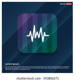 Pulse line icon