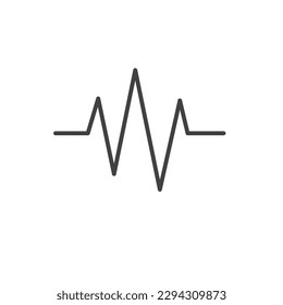 pulse line icon vector  element design template 