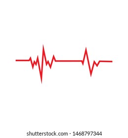 pulse line illustration  vector template 