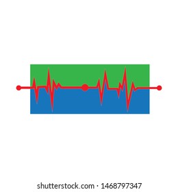 pulse line illustration  vector template 