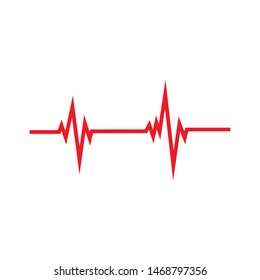 pulse line illustration  vector template 
