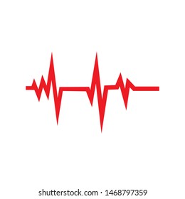 pulse line illustration  vector template 