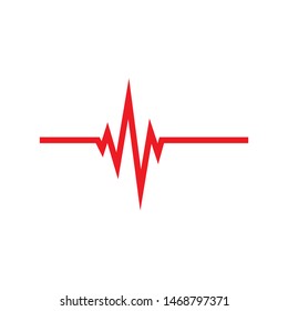 pulse line illustration  vector template 