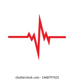pulse line illustration  vector template 