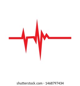 pulse line illustration  vector template 