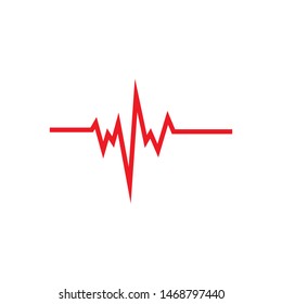 pulse line illustration  vector template 