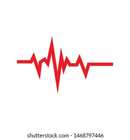 pulse line illustration  vector template 
