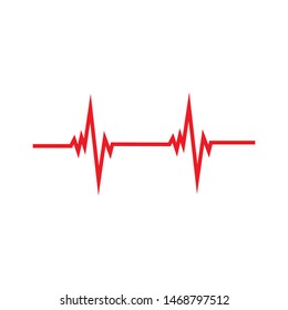 pulse line illustration  vector template 