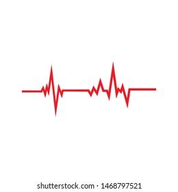 pulse line illustration  vector template 
