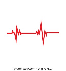 pulse line illustration  vector template 
