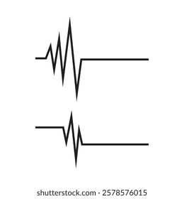 Pulse line illustration vector template