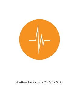 Pulse line illustration vector template