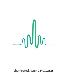 Pulslinie-Vektorgrafik-Logo