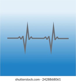 Pulse line ilustration logo vector template