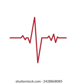 Pulslinien-Illustration Logo-Vektor-Vorlage