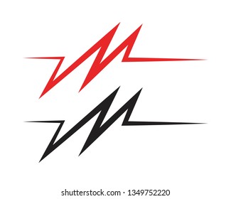 Pulse line ilustration vector template