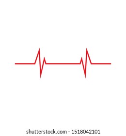 Pulse line ilustration vector template