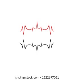 PULSE LINE ILUSTRATION VECTOR TEMPLATE