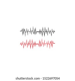 PULSE LINE ILUSTRATION VECTOR TEMPLATE