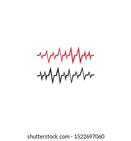 PULSE LINE ILUSTRATION VECTOR TEMPLATE