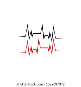 PULSE LINE ILUSTRATION VECTOR TEMPLATE