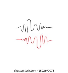 PULSE LINE ILUSTRATION VECTOR TEMPLATE