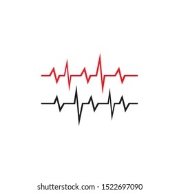 PULSE LINE ILUSTRATION VECTOR TEMPLATE