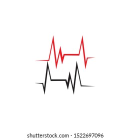 PULSE LINE ILUSTRATION VECTOR TEMPLATE