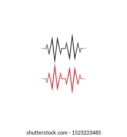 PULSE LINE ILUSTRATION VECTOR TEMPLATE