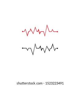 PULSE LINE ILUSTRATION VECTOR TEMPLATE