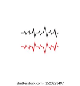 PULSE LINE ILUSTRATION VECTOR TEMPLATE