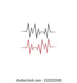 PULSE LINE ILUSTRATION VECTOR TEMPLATE