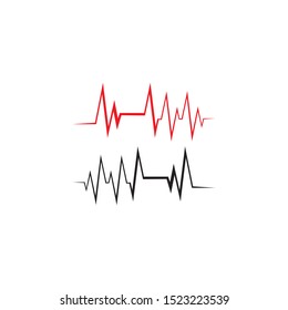 PULSE LINE ILUSTRATION VECTOR TEMPLATE