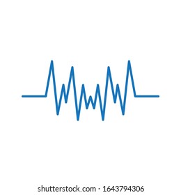 Pulse line ilustration vector template