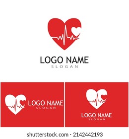 Pulse line ilustration vector template