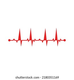 Pulse line ilustration vector template