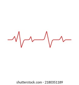 Pulse line ilustration vector template