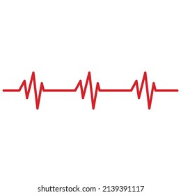 Línea de pulso o ola médica. vector de diseño de logotipo