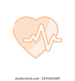 Icono de Vector de línea de pulso ilustración de stock