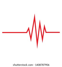 pulse line vector illustration design template