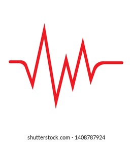 pulse line vector illustration design template