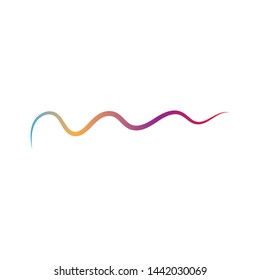 Pulse line waves vector illustration design template