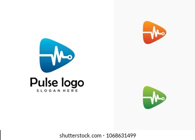 pulse logo design logo